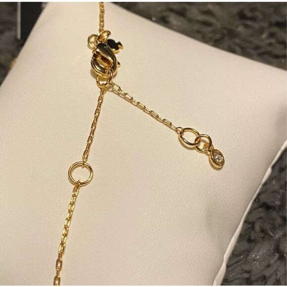 Kate Spade NWT necklace and earrings set - Daytripper white and gold flower - Picture 7 of 12